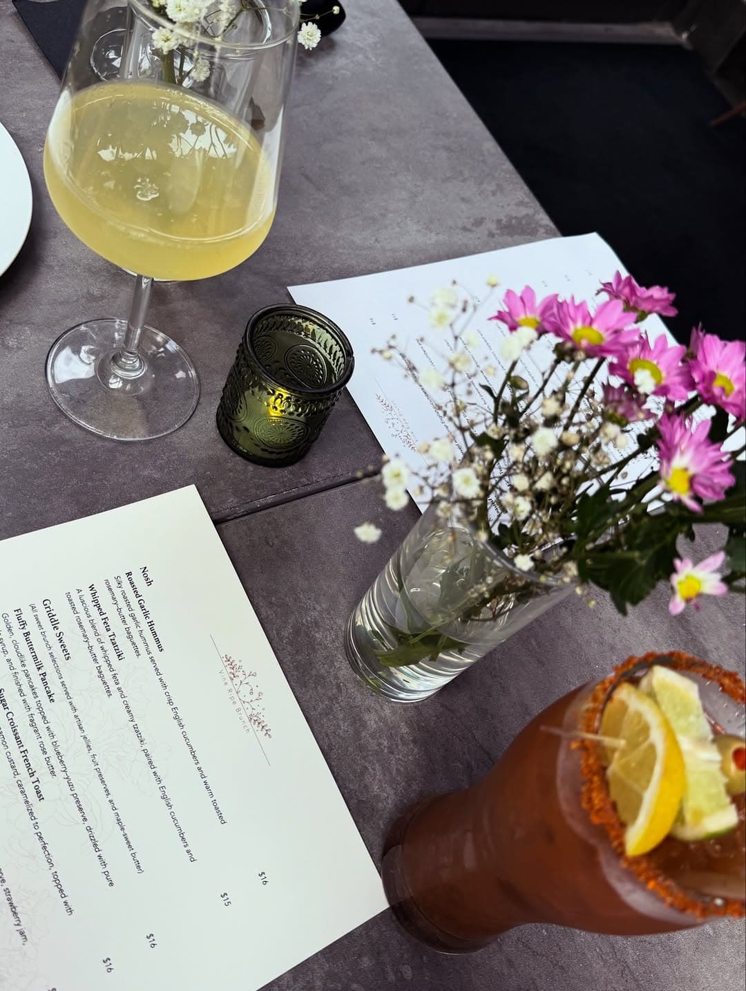 Wine and cocktails at Through the Vine